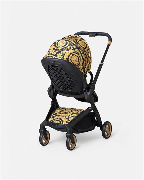 versace kinderwagen zwart|versace barocco baby stroller.